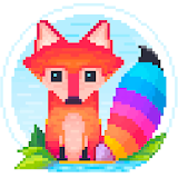 Animal Color by Number - Free coloring book icon