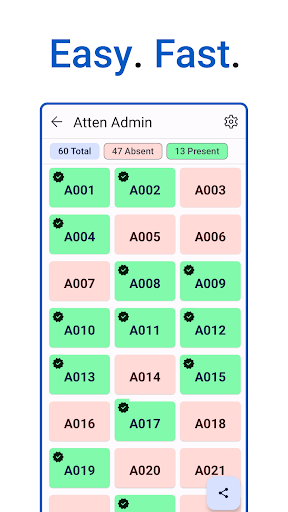 Android application Atten Admin - Teacher's app screenshort