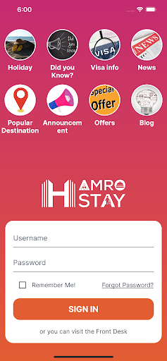Android application Hamrostay screenshort