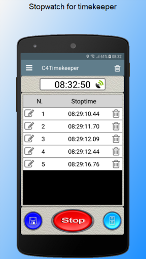 Android application C4Timekeeper screenshort