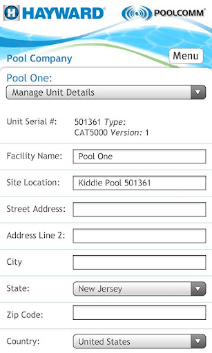 Hayward PoolComm Screen 3