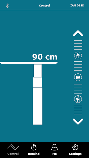 Android application SitStand Desk screenshort