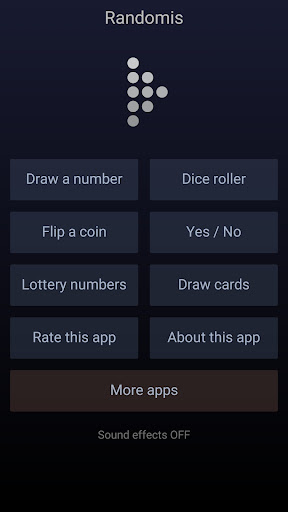 Android application Randomis screenshort