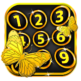 Gold Butterfly Screen Locker icon