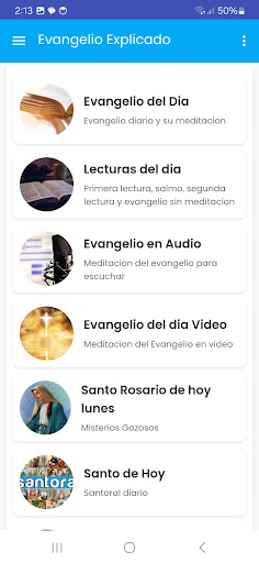 Evangelio del dia Explicado Screen 2