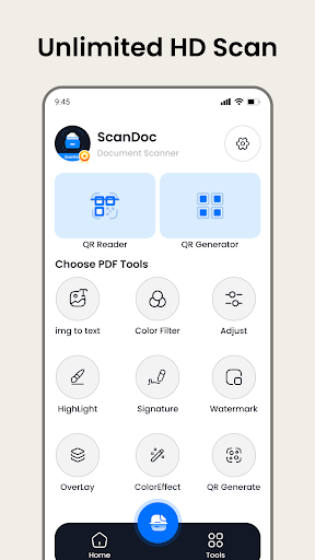 PDF Scan Document Photos Books Screen 2