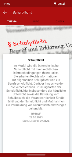 Schulrecht Screen 2