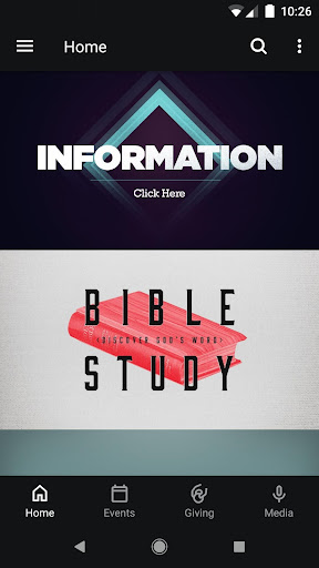 Android application Higher Ground Baptist Church screenshort