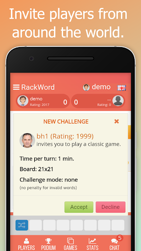 Rackword - Online word game Screen 2