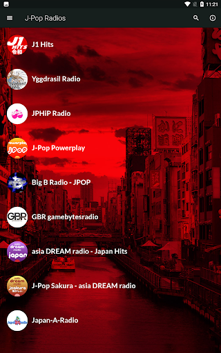 Android application J-Pop Music Radio Stations screenshort
