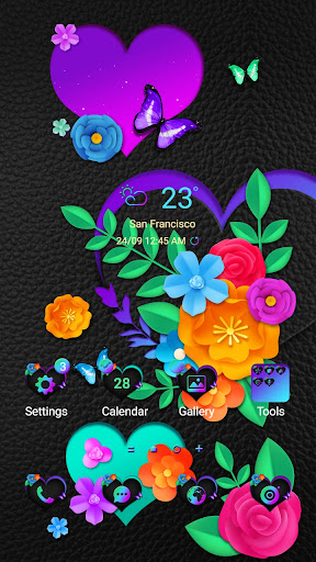 Android application Heart With Colorful- Wallpaper screenshort