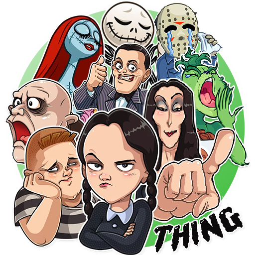 Addams Family Stickers - 2023 logo