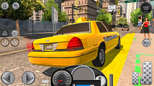 Real 3D Taxi Driving Sim Games  screenshots 6