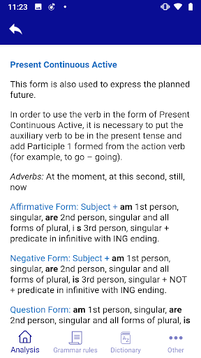 Simple and Clear English Gramm Screen 3