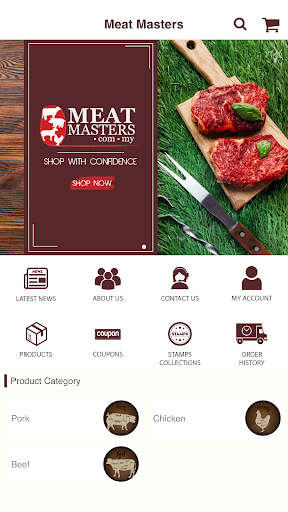 Android application Meat Masters screenshort