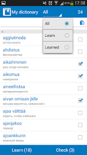 Russian Finnish dictionary