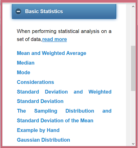 Basics of Statistics