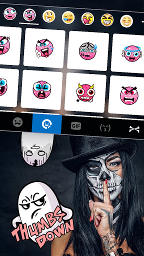 Mystery Skull Keyboard Backgro Screen 3