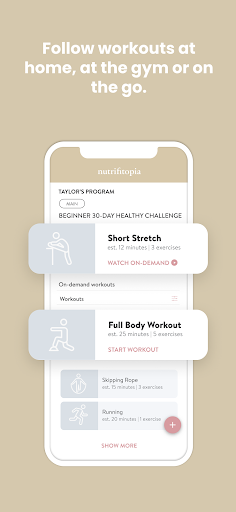 Screenshot of nutrifitopia