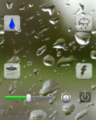 Android application RAIN sounds screenshort