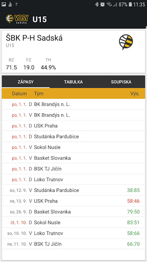 Sadské Vosy Screen 3