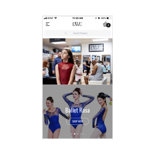 Android application Dancewear Corner screenshort