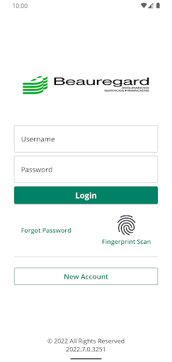 Android application Beauregard Assurances screenshort