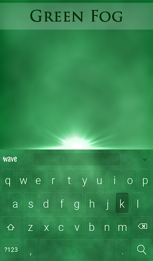 Green Fog Animated Keyboard Screen 2