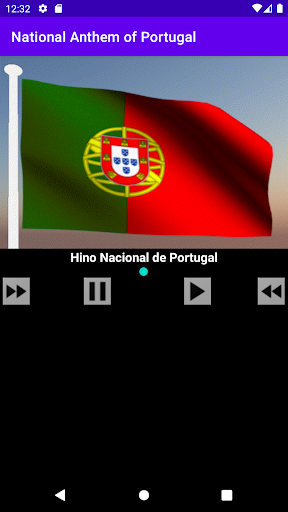 Android application National Anthem of Portugal screenshort