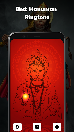 Android application Hanuman ringtone, wallpaper screenshort