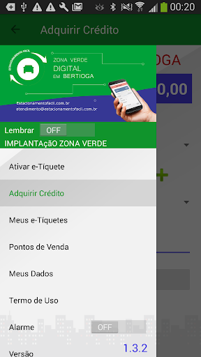 Android application EstacionamentoFacil BERTIOGA-S screenshort
