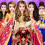 Cover Image of Download Indian Bride Makeup Dress Game  APK