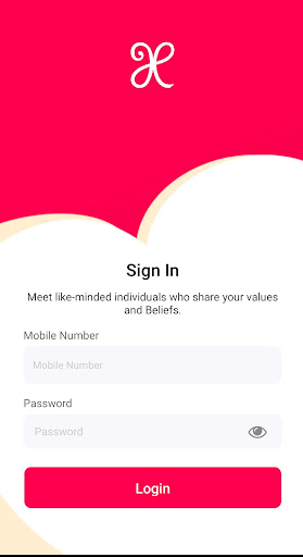 Android application Connecting Hearts screenshort