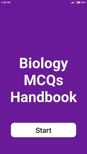 Android application Biology Handbook screenshort