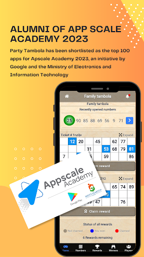 Android application Party Tambola Daily Live Games screenshort