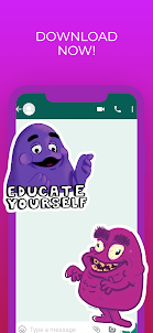 The Grimace Shake Stickers