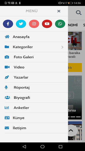Android application Ciddi Gazete screenshort