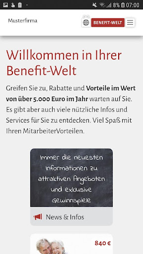 Android application Benefit-Welt screenshort