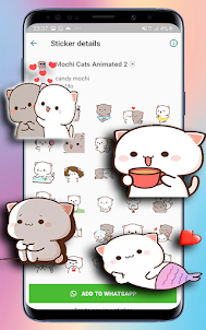 animated mochi cat sticker