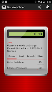 Bussenrechner Schweiz Bussgeld
