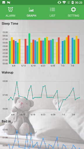 Alarm Clock (sleep management) Screen 2