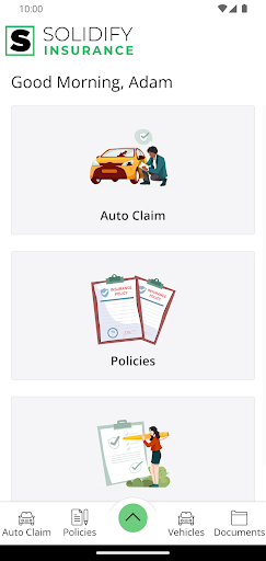 Solidify Insurance Mobile Screen 2