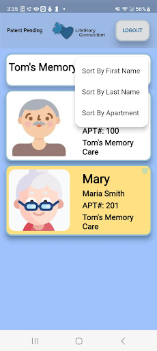 LifeStory Connection™ Screen 3