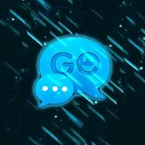 GO SMS Theme Black Blue Buy icon