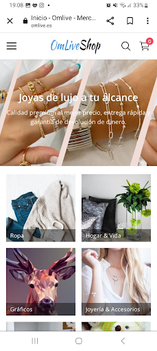 Android application Omliveshop screenshort