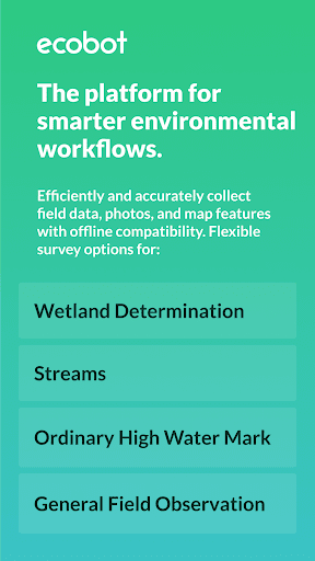 Android application Ecobot Collector screenshort