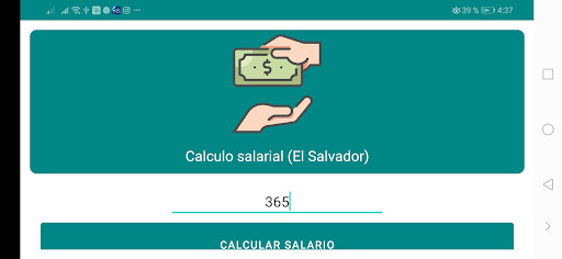 Calcular Salario SV Screen 3