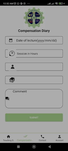 Arusha T.C. - Teaching Diary Screen 2