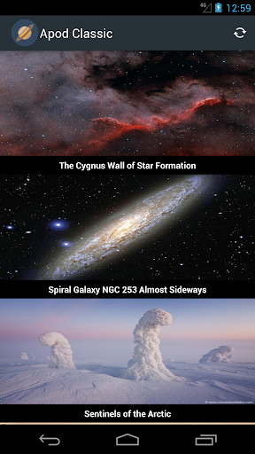 Android application Apod Classic screenshort