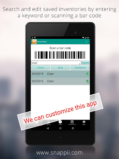 Office Inventory App Screen 3